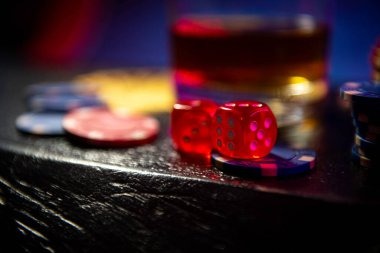 Live dealer at xsmb Sakong table with cards and betting chips